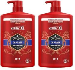 Old Spice Captain tusfürdő férfiaknak 2x1000 ml