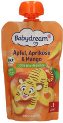 Babydream gyümölcspüré alma-sárgabarack-mangó 1 éves kortól - 100 g