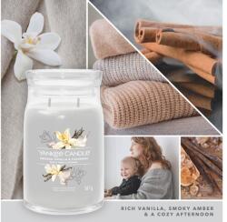 Yankee Candle Gyertya Füstölt Vanília és Kasmír Illatú, Nagy Méretű