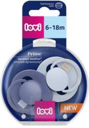 LOVI Prime dinamikus szilikon cumi 6-18 hónapos korig /kék - 1 db