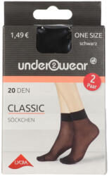 Underwear Classic 20 Den Fekete Bokafix - 1 pár