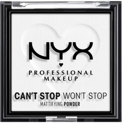 NYX Professional Makeup Can't Stop Won't Stop Mattifying Powder mattító púder, Bright Translucent - 1 db
