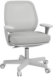 Vinsetto irodai szék, ergonomikus íróasztali szék forgófunkcióval, állítható magasságú, szürke (921-690V01GY)