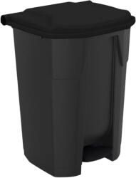 PLANET Pedálos szelektív hulladékgyűjtő szemetes Fekete-Fekete 50L (UTP370BL)