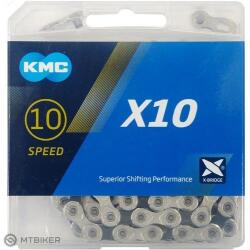 KMC X 10 lánc, 10-seb. , 114 szem