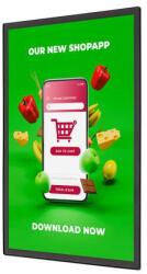 Showdown Displays Mágneses poszterkeret Slim fekete, A1