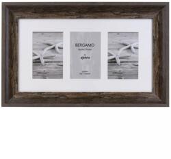 Kenro Bergamo Rustic Brown multi képkeret 3db 10x15 barna (KE-BERG1015BN-3)