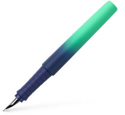 Faber-Castell Stilou Faber-Castell Poly Pen Flow FC241018, penita M, Albastru/Turcoaz gradient (FC241018)