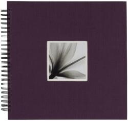 Dörr Fotóalbum spirálos ablakos beragasztós UniTex 34x34 cm 20 lap / 40 oldal lila (880354)