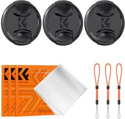 K&F Concept Objektívvédő sapka zsinórral + törlőkendő 67mm (2072)