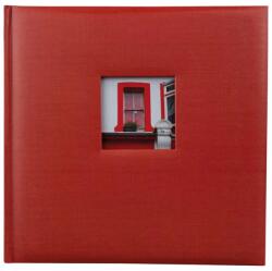 Dörr Fotóalbum ablakos Jumbo 600 beragasztós 29x29 cm 50 lap / 100 oldal piros (810285A)
