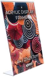 Kenro Akryl átlátszó képkeret A4 21x29.7cm álló tájolás L-alakú talp (KE-ADF2130P)