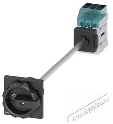 Siemens 3LD3248-0TK51 11kW szerelő lapra kivezetett hajtással fekete kar főkapcsoló