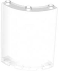 LEGO® Alkatrészek (Pick a Brick) Átlátszó 4x4x6 Íves Fal Elem 4599452 (4599452)