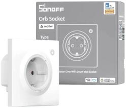 SONOFF inteligent mural priză Matter Wi-Fi debitmetru alb WS01TPF-E SON-KON-WS01TPF-E (SON-KON-WS01TPF-E)