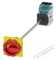 Siemens 3LD3048-0TK53 75kW szerelő lapra kivezetett hajtással piros-sárga kar főkapcsoló