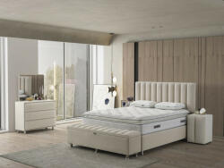 INFINIZA Relax Ágykeret 160x200 cm Smaragd Zöld kárpittal - BEMUTATÓ DARAB - pepita