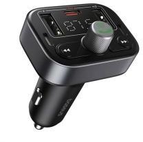 Baseus S-09 PRO bluetooth FM transmitter autós töltő 2 USB/Type-C aljzat (v5.3, 5V/2.4A, 18W, LED ki (150184)