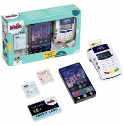 Klein Jucarie creativa Klein Set joaca supermarket, Klein, terminal, cu accesorii, smartphone, sunete si lumini (172740)