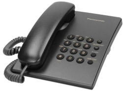 Panasonic Telefon Fix Panasonic Telefon fix cu fir Panasonic, functie redial, Negru (KX-TS500 Black)
