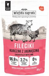 Wiejska Zagroda Csirkés-bárányos filék nedves macskaeledel 85 g