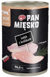 Pan Mięsko PAN MIĘSKO Pulyka nyúllal nedves macskaeledel 400 g