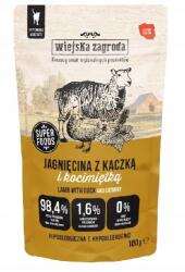 Wiejska Zagroda Superfoods Bárányhús kacsával és macskamentával nedves macskaeledel 100 g