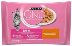 PURINA ONE Junior Csirke 4x85g