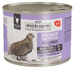 Wiejska Zagroda Monobiałkowa Fürjefasírtott nedves macskaeledel 200 g