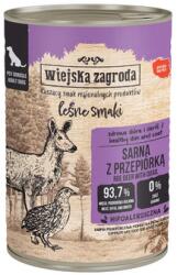 Wiejska Zagroda Erdő ízei Szarvas fürjtojással nedves kutyatáp 400 g