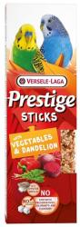 Versele-Laga Prestige Sticks - 2 zöldséges és gyermekláncfűves rúd kis papagájoknak, 60 g