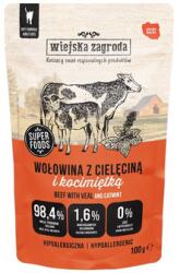 Wiejska Zagroda Superfoods Marhahús borjúhússal és macskamentával nedves macskaeledel 100 g
