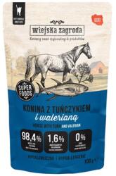 Wiejska Zagroda Superfoods Lóhús tonhallal és macskagyökérrel nedves macskaeledel 100 g