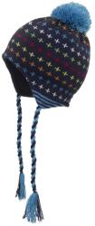  Gyerek sapka, kék, pomponnal, 100% pamut (hurtimex_4061375007908)