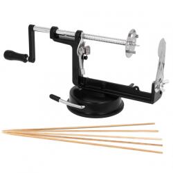 Brunbeste Spirálvágó készülék, Barna, Burgonya számára, Rozsdamentes acél, Fekete, Ezüst