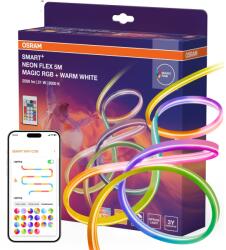 OSRAM Neon Flex RGB okos RGB LED szalag, Wi-Fi (2, 4 GHz), távirányítóval, 24W, szabályozható fényerővel, IP44, 5 m, kompatibilis a Smart+ alkalmazással