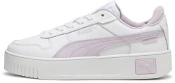 PUMA Puma, Carina Street Jr bőr és műbőr sneaker, Fehér, Halványlila, 37 EU (393846-08-4)