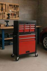 Timbertech Szerszámos kocsi 5 fiókkal 61 × 108 cm piros (WA70250)