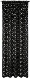Eurofirany Mili sötétítő függöny Fekete 140x270 cm (460760)