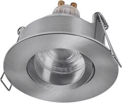 OSRAM Smart Matter Wi-Fi (2.4 GHz) GU10 RGBTW keret és spotlámpa szett, 4.7W, 250lm, IP65, kompatibilis a Smart+ alkalmazással és más Matter-kompatibilis platformokkal, Szatén nikkel