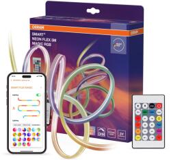 OSRAM Neon Flex RGB okos RGB LED szalag, Wi-Fi (2, 4 GHz), távirányítóval, 24W, szabályozható teljesítmény, szegmensenként egyedi vezérlés, IP44, 5 m, kompatibilis a Smart+ alkalmazással