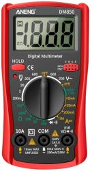 ANENG DM850, digitális multiméter, AC/DC 600V, 10A (DM850 Multimeter)