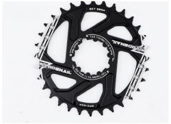 Spyral Speed MTB első lánckerék, 32T, narrow-wide, GXP direct mount, 3 mm offset, 10-12s, alumínium, fekete