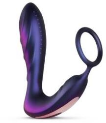 Hueman Black Hole Anal Vibrator & Support Ring, 10 Modes, Silicone