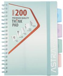 Astra Spirálfüzet vonalas ASTRA PAP B/5 100 lapos perforált színregiszteres Ombre Pasztell (107025005) - vectraline