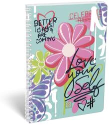 LIZZY Spirálfüzet kockás LIZZYSULI A/4 70 lapos Cornell Love (7500163002) - vectraline