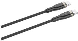 FIXED Cablu de incarcare si date FIXED cu impletitura lunga, conectori USB-C/USB-C, suport PD, 2m, USB 2.0, 100W (Negru) (FIXDB-CC2-BK)