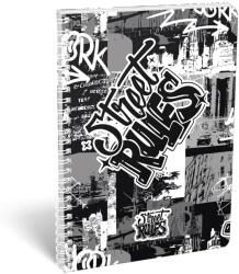 LIZZYSULI Spirálfüzet kockás LIZZYSULI A/4 70 lapos Street Rules (7500163003) - vectraline