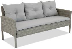 Garden Point Háromszemélyes kanapé technorattanból Bari Garden Point szürke (GAP437)