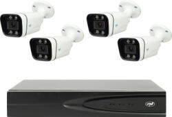 PNI Pachet supraveghere video NVR POE PNI House IP810 4 camere PNI IP8POE 8MP si cabluri incluse (pni-ip810-4ip8)